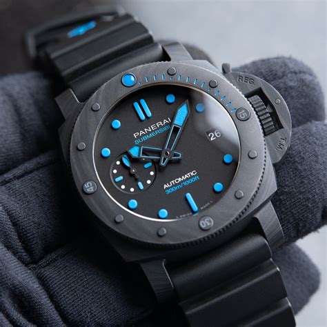 panerai luminor submersible blue|Panerai submersible 42mm price.